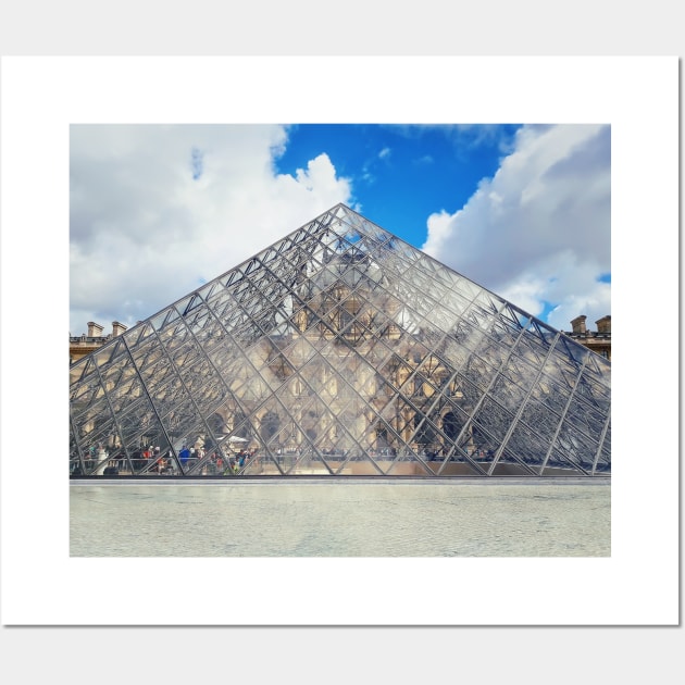 glass pyramid Louvre Wall Art by psychoshadow